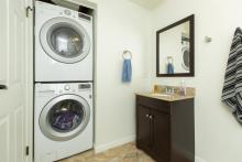 Lower level laundry / bath combo