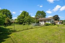 Spacious fenced-in backyard
