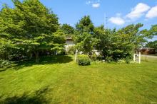 Spacious fenced-in backyard