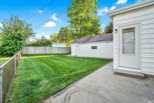Backyard entrance to home