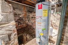 Basement brick room: ex-well