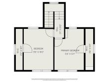 Upper level floor plan