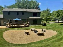 Spacious Fire Pit Area