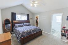 Primary vaulted bedroom