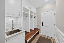 Mudroom with work sink