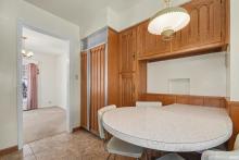 Kitchen with built in table