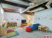 Digitally Staged Basement