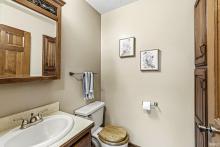 Half bath off kitchen
