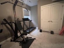 Basement bedroom used as gym
