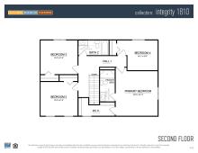 Standard floor plan layout.