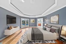 Primary bedroom virtually staged