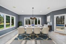 Virtually staged eat in kitchen