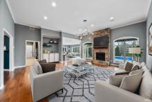 Virtually staged great room