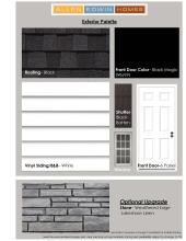 Exterior finishes to be used.