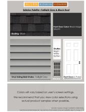 Exterior finishes to be used.