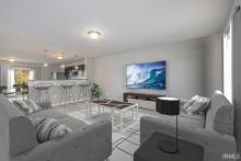 Virtually staged- great room