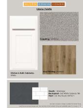 Interior finishes to be used.