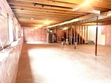 Full basement with Daylight windows