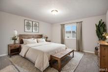 Virtually staged- primary bedroom