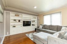 Beautiful Built In Shelves in the Living Room